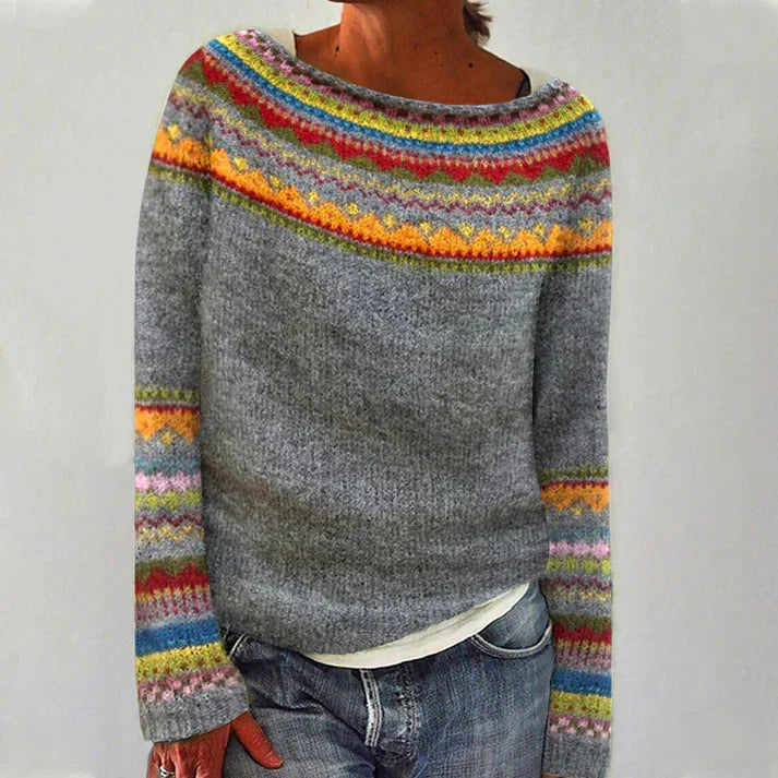 Maria | Pull d'automne rétro