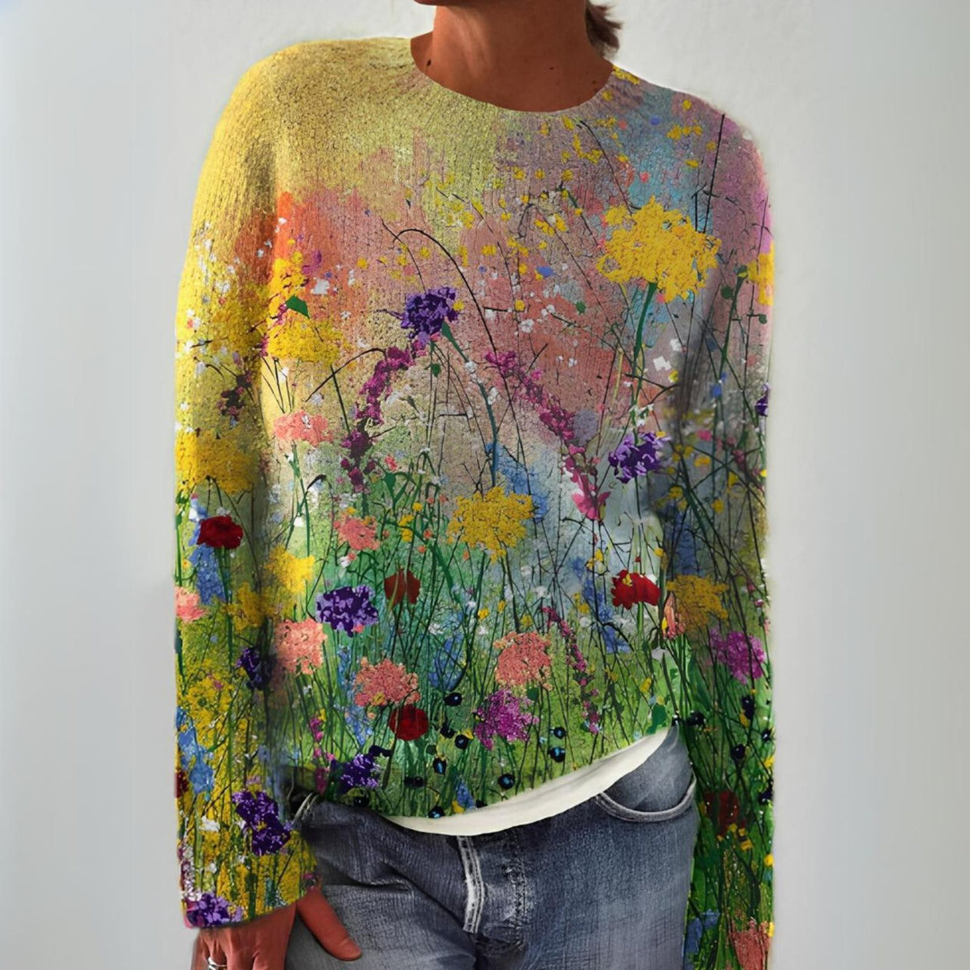 Marta | Pull vintage à fleurs