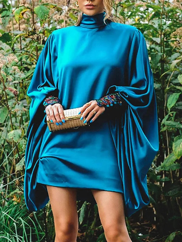 ROBE BLEU CIEL COLOMBE
