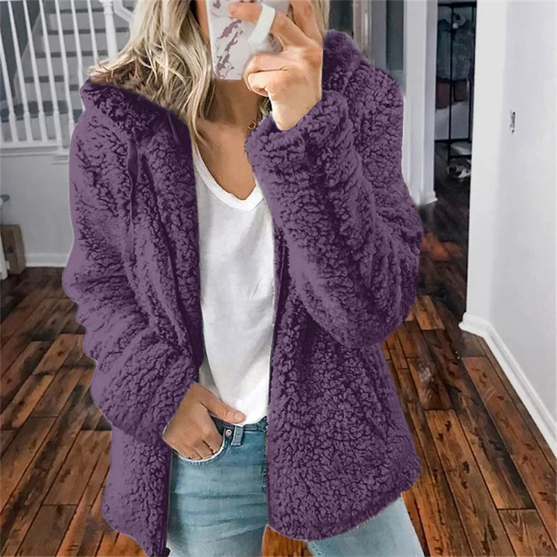 OLIVIA™ - CARDIGAN EN MOLLETON DOUX