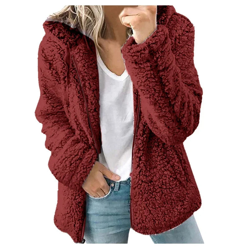 OLIVIA™ - CARDIGAN EN MOLLETON DOUX